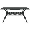 Trädgårdsbord svart 150x90x72 cm gjuten aluminium vidaXL – miniatyr 5