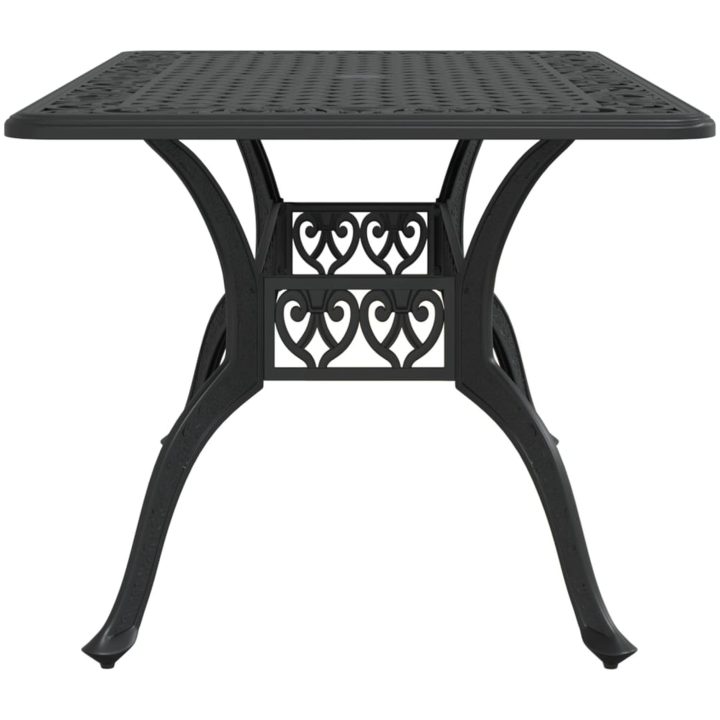 Trädgårdsbord svart 150x90x72 cm gjuten aluminium vidaXL – bild 6