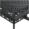 Trädgårdsbord svart 150x90x72 cm gjuten aluminium vidaXL – miniatyr 9