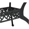 Trädgårdsbord svart 150x90x72 cm gjuten aluminium vidaXL – miniatyr 10