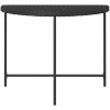 Trädgårdsbord svart 170x80x74 cm konstrotting vidaXL 100 x 50 x 75 cm – miniatyr 4