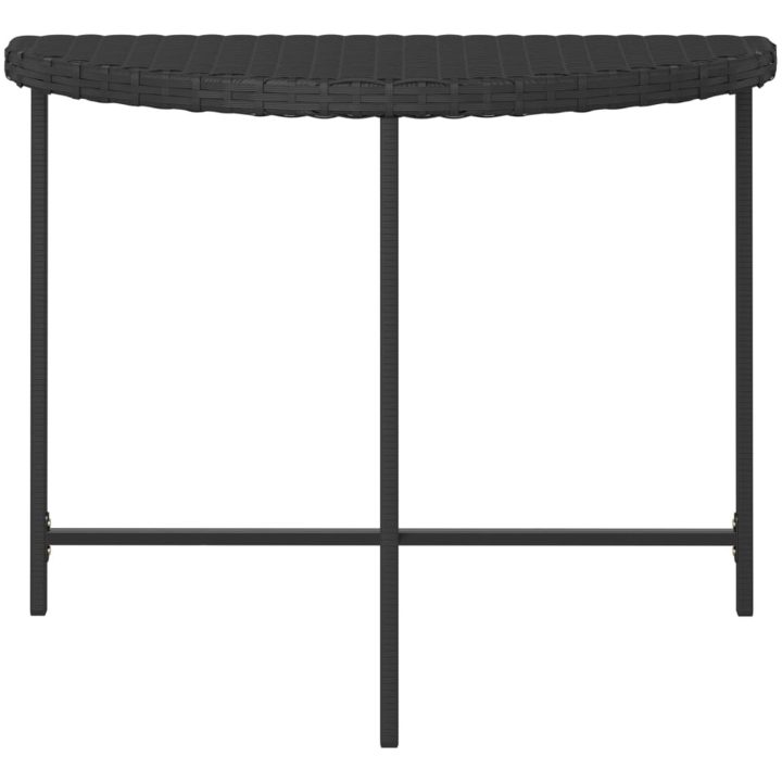 Trädgårdsbord svart 170x80x74 cm konstrotting vidaXL 100 x 50 x 75 cm – bild 4