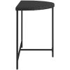 Trädgårdsbord svart 170x80x74 cm konstrotting vidaXL 100 x 50 x 75 cm – miniatyr 5