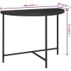 Trädgårdsbord svart 170x80x74 cm konstrotting vidaXL 100 x 50 x 75 cm – miniatyr 7