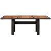 Trädgårdsbord svart 200x100x74 cm konstrotting vidaXL – miniatyr 2