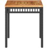 Trädgårdsbord svart 38x38x42 cm konstrotting akaciaträ vidaXL – miniatyr 4