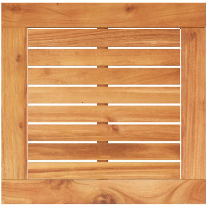 Trädgårdsbord svart 38x38x42 cm konstrotting akaciaträ vidaXL – bild 6