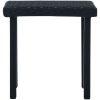 Trädgårdsbord svart 40x40x40 cm konstrotting vidaXL – miniatyr 2