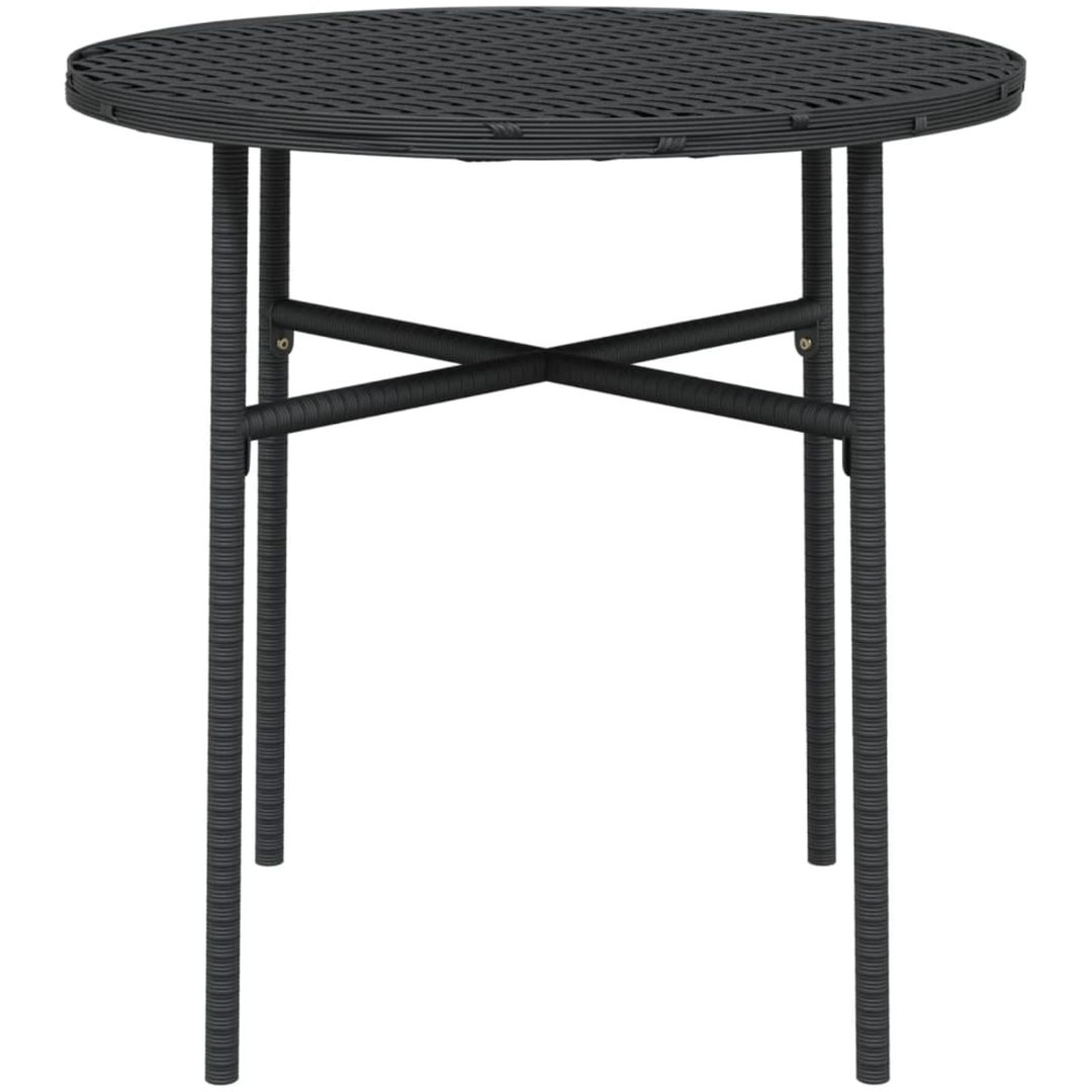 Trädgårdsbord svart 45 cm konstrotting vidaXL – bild 3