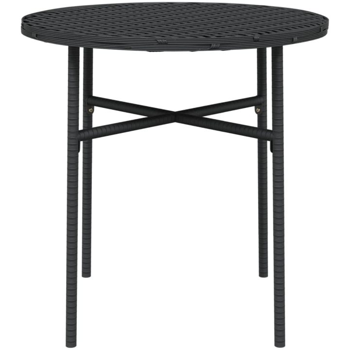 Trädgårdsbord svart 45 cm konstrotting vidaXL – bild 3