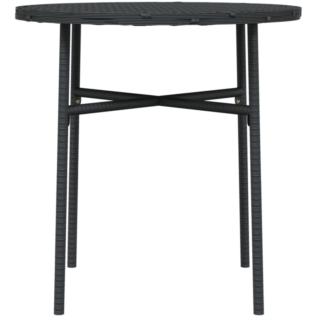 Trädgårdsbord svart 45 cm konstrotting vidaXL – bild 4