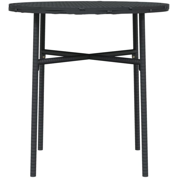 Trädgårdsbord svart 45 cm konstrotting vidaXL – bild 4