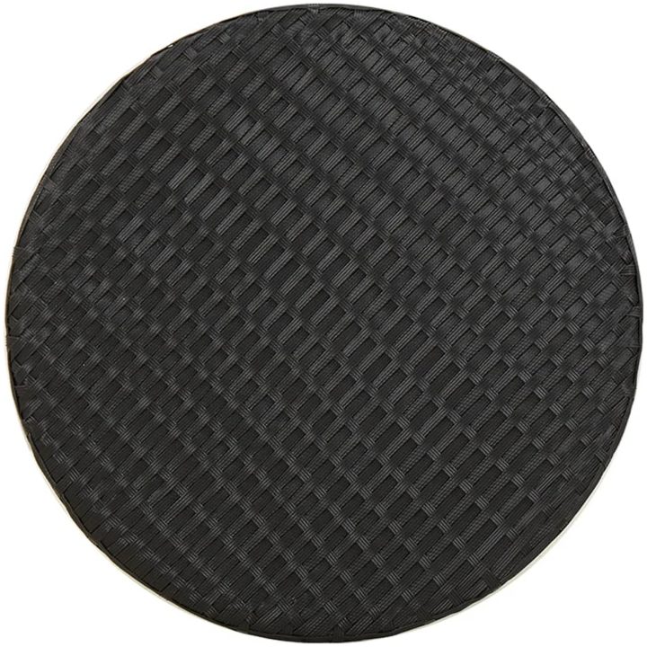 Trädgårdsbord svart 45 cm konstrotting vidaXL – bild 5