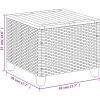 Trädgårdsbord svart 45x45x37 cm konstrotting akaciaträ vidaXL – miniatyr 9