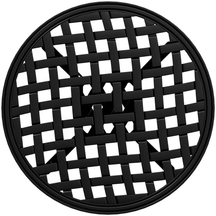 Trädgårdsbord svart ⌀48x53 cm gjuten aluminium vidaXL – bild 8