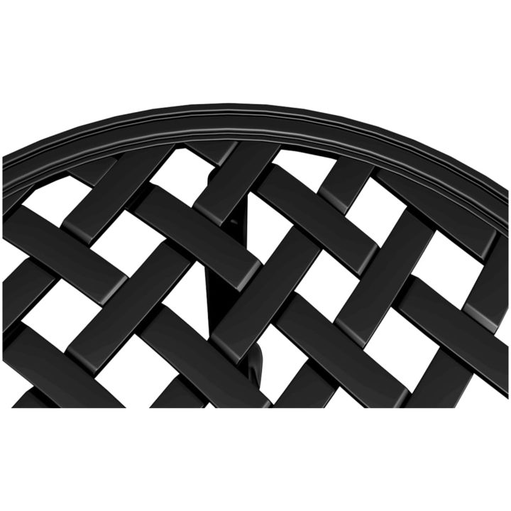 Trädgårdsbord svart ⌀48x53 cm gjuten aluminium vidaXL – bild 9