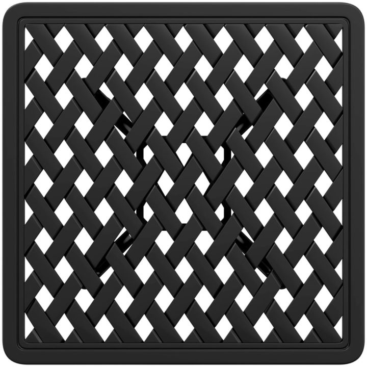 Trädgårdsbord svart 53x53x53 cm gjuten aluminium vidaXL – bild 8