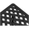 Trädgårdsbord svart 53x53x53 cm gjuten aluminium vidaXL – miniatyr 9