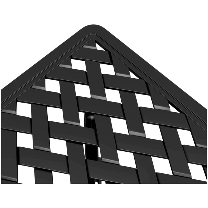 Trädgårdsbord svart 53x53x53 cm gjuten aluminium vidaXL – bild 9