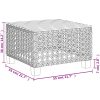 Trädgårdsbord svart 55x55x36 cm konstrotting akaciaträ vidaXL – miniatyr 9