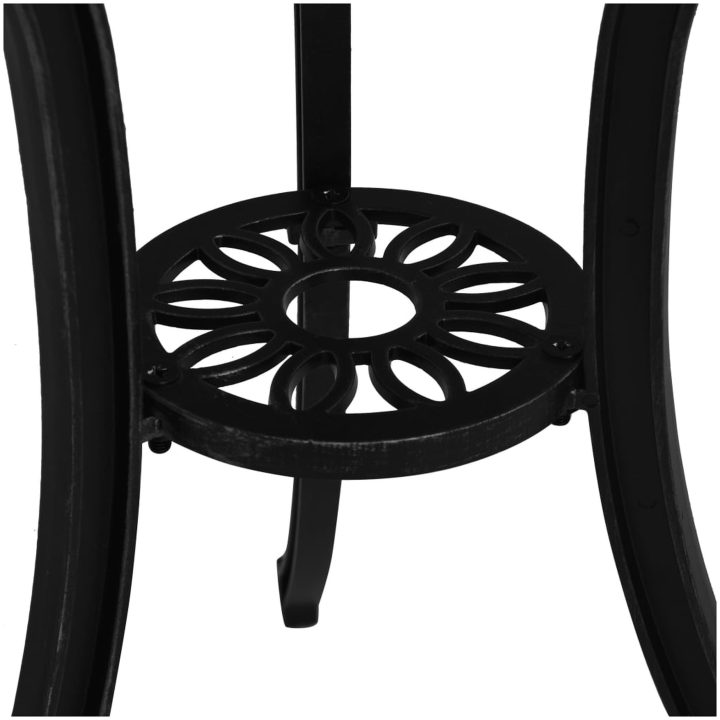Trädgårdsbord svart 62x62x65 cm gjuten aluminium vidaXL – bild 5