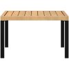 Trädgårdsbord svart 65x65x40 cm aluminium vidaXL – miniatyr 4