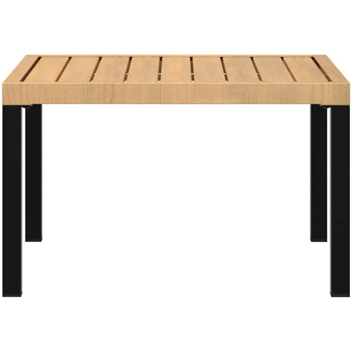 Trädgårdsbord svart 65x65x40 cm aluminium vidaXL – bild 4