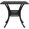 Trädgårdsbord svart 80x80x75 cm gjuten aluminium vidaXL – miniatyr 6