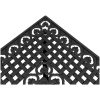 Trädgårdsbord svart 80x80x75 cm gjuten aluminium vidaXL – miniatyr 9