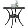 Trädgårdsbord svart ⌀90x75 cm gjuten aluminium vidaXL – miniatyr 4