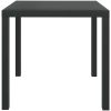 Trädgårdsbord svart aluminium och WPC vidaXL 80 x 80 x 74 cm – miniatyr 3