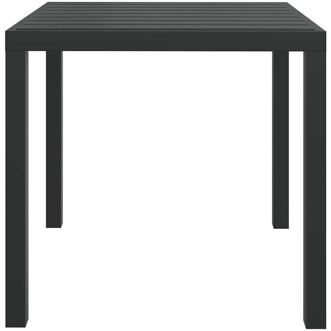 Trädgårdsbord svart aluminium och WPC vidaXL 80 x 80 x 74 cm – bild 3