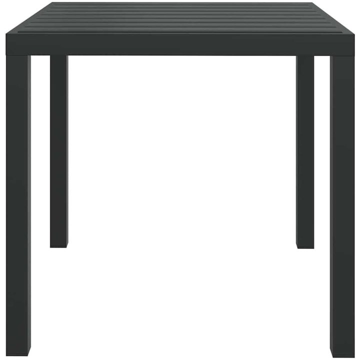Trädgårdsbord svart aluminium och WPC vidaXL 80 x 80 x 74 cm – bild 3