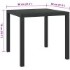 Trädgårdsbord svart aluminium och WPC vidaXL 80 x 80 x 74 cm – miniatyr 5