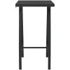 Trädgårdsbord svart härdat glas vidaXL 60 x 60 x 110 cm – miniatyr 2