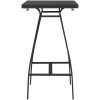 Trädgårdsbord svart härdat glas vidaXL 60 x 60 x 110 cm – miniatyr 3