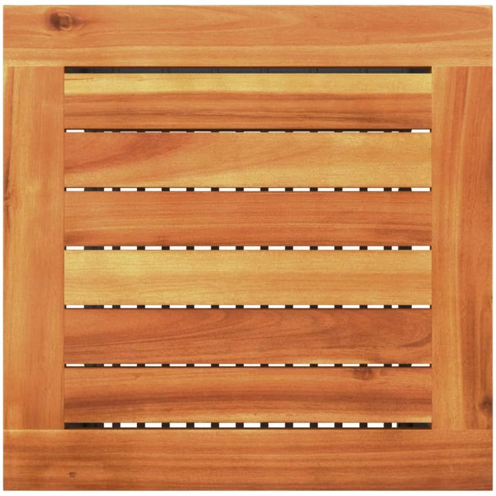 Trädgårdsbord svart konstrotting akaciaträ vidaXL 40 x 40 x 42 cm – bild 7
