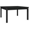 Trädgårdsbord svart massiv furu vidaXL 82.5 x 82.5 x 45 cm – miniatyr 2