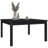 Trädgårdsbord svart massiv furu vidaXL 82.5 x 82.5 x 45 cm – miniatyr 4