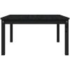 Trädgårdsbord svart massiv furu vidaXL 82.5 x 82.5 x 45 cm – miniatyr 5