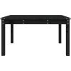 Trädgårdsbord svart massiv furu vidaXL 82.5 x 82.5 x 45 cm – miniatyr 6