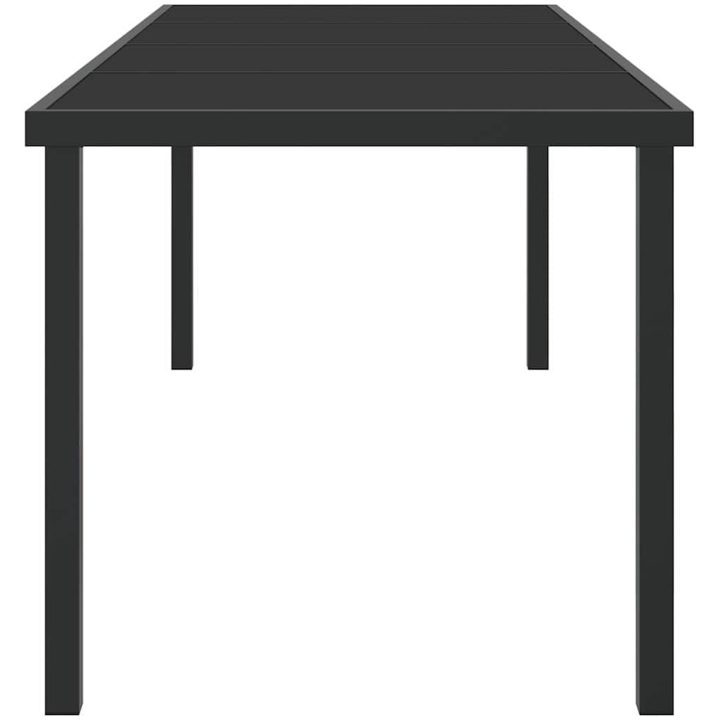 Trädgårdsbord Svart Tempererat Glas vidaXL 200 x 80 x 73 cm – bild 5
