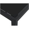 Trädgårdsbord Svart Tempererat Glas vidaXL 200 x 80 x 73 cm – miniatyr 6