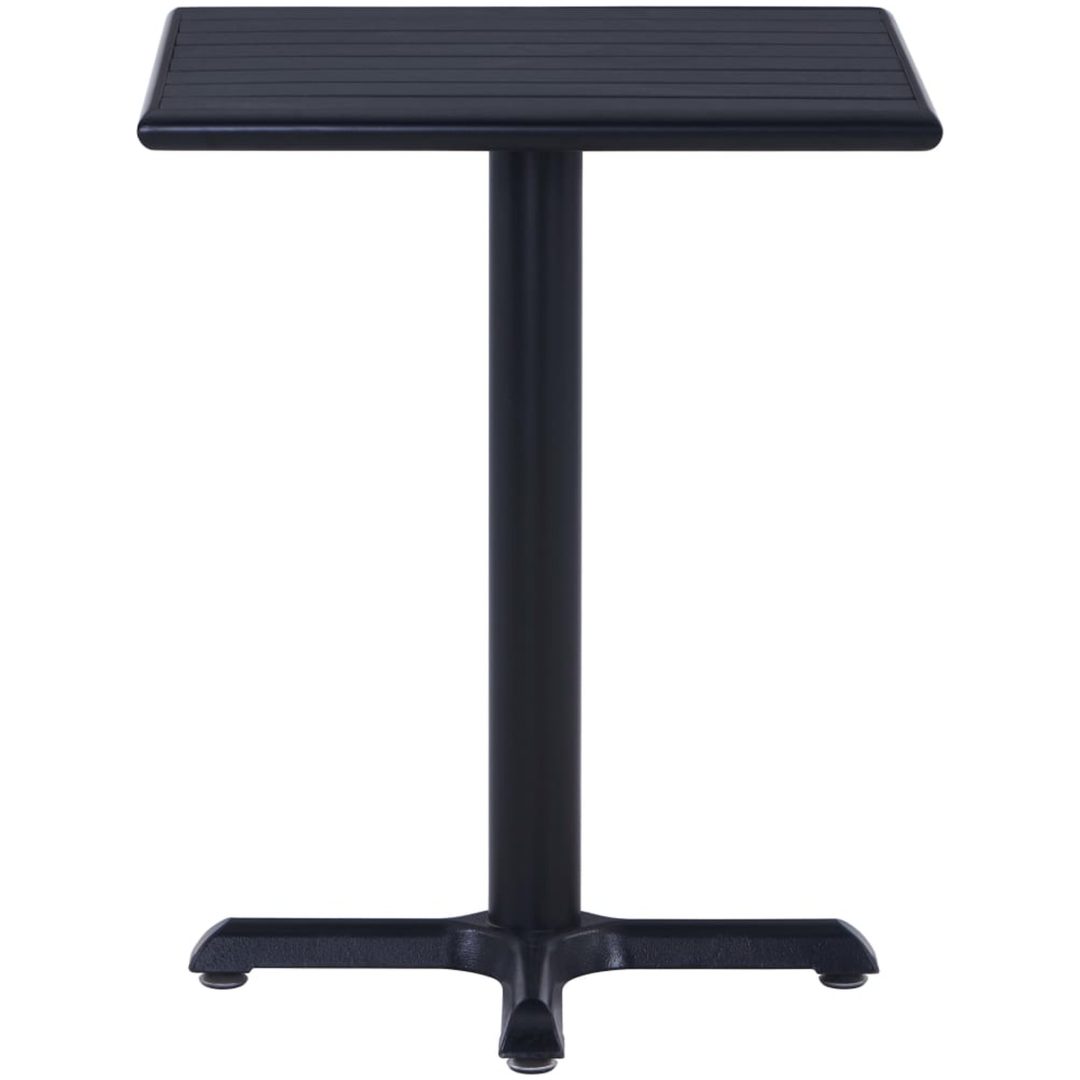 Trädgårdsbord svart vidaXL 60 x 60 x 75 cm – bild 2