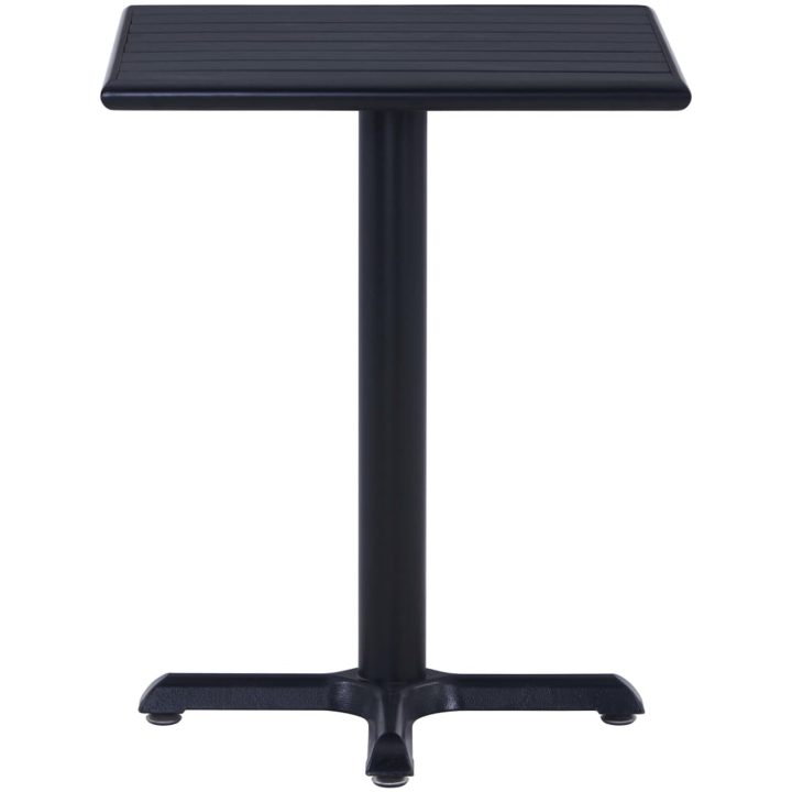 Trädgårdsbord svart vidaXL 60 x 60 x 75 cm – bild 2