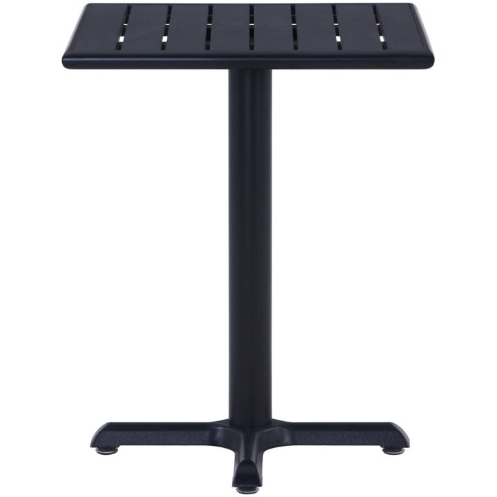 Trädgårdsbord svart vidaXL 60 x 60 x 75 cm – bild 3
