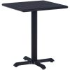 Trädgårdsbord svart vidaXL 60 x 60 x 75 cm – miniatyr 1
