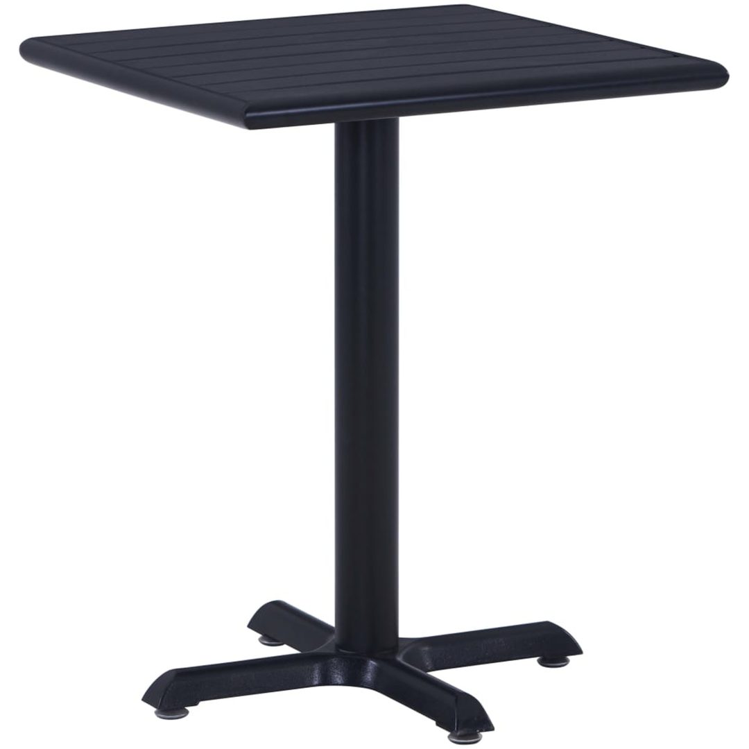 Trädgårdsbord svart vidaXL 60 x 60 x 75 cm