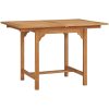 Trädgårdsbord utdragbart (110-160)x80x75cm massiv teak vidaXL – miniatyr 3