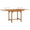 Trädgårdsbord utdragbart (110-160)x80x75cm massiv teak vidaXL – miniatyr 4